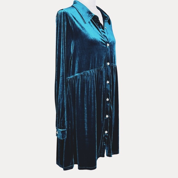 Jodifl Velvet Baby Doll Button Up Dress M
FairyCore Whimsigoth Oversized - Picture 3 of 12